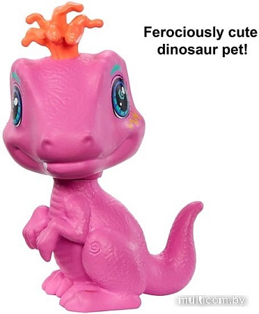 Кукла Cave Club Emberly Prehistoric Fashion Doll with Dinosaur Pet GNL83