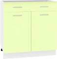 Шкаф напольный Кортекс-мебель Корнелия Лира НШ80р1ш без столешницы (салатовый)