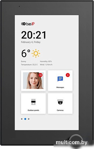 Монитор BAS-IP AZ-07L (черный)