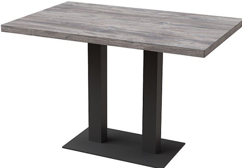 Кухонный стол Millwood Лофт Берлин Л 120x70x75 (сосна пасадена-металл черный)