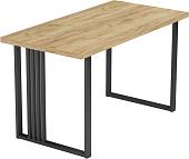 Кухонный стол Mio Tesoro Laim 36 120x66 (дуб крафт золотой/черный)