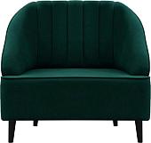 Интерьерное кресло Brioli Донато (велюр, B63 бирюзовый/темные ножки)