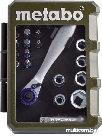 Набор торцевых головок и бит Metabo 626701000 (26 предметов)