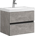 Belux Тумба под умывальник Бостон НП 60-02 (31, бетон чикаго/светло-серый)