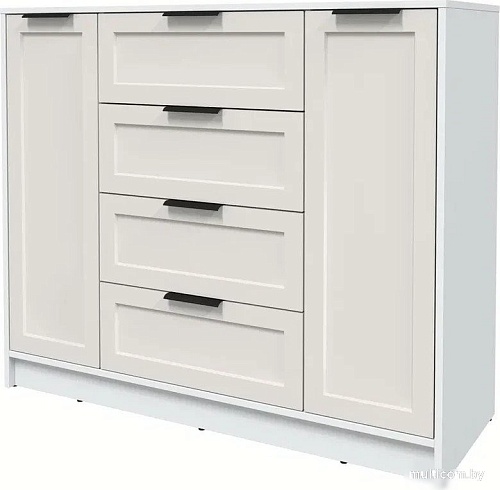 Тумба Интерлиния Концепт Тренд КТ-Т120 (белый платинум/кашемир)