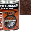 Грунт-эмаль Dali 3 в 1 по ржавчине молотковая 2 л (шоколадный)