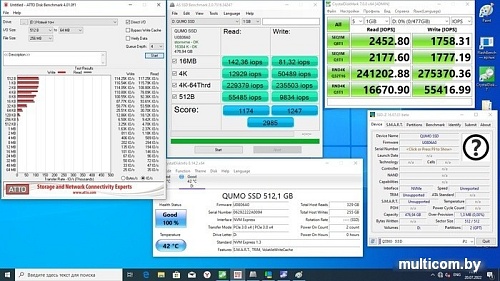 SSD QUMO Novation M2 NVMe 512GB Q3DT-512GSKF-NM2
