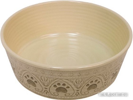 Миска TarHong Medallion Paw PDR5067PBMC (бежевый с лапками)