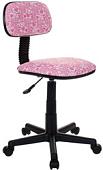 Кресло Бюрократ CH-201NX/HEARTS-PK (розовый)