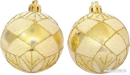 Елочные игрушки Волшебная страна PBD6-6-882-G 6 шт