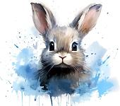 Рыжий кот Малыши-животные Красочный зайчонок Х-0630