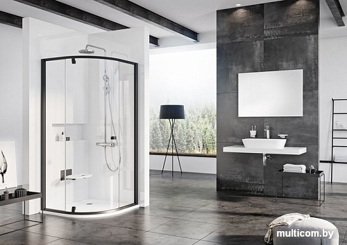 Душевой уголок Ravak Pivot PSKK3-90 (черный/прозрачное)