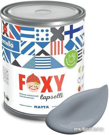 Краска Finntella Foxy Lapselli Matte Hauki F-50-1-1-FL285 0.9 л (серый)