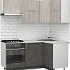 Готовая кухня S-Company Клео крафт 1.2x1.8 правая (железный камень/бетонный камень)