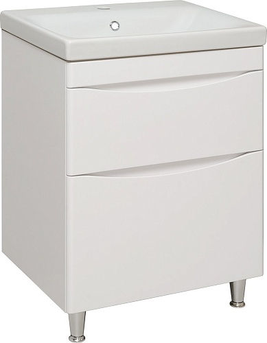 Runo Тумба под умывальник Афина 60 (напольная, белый)