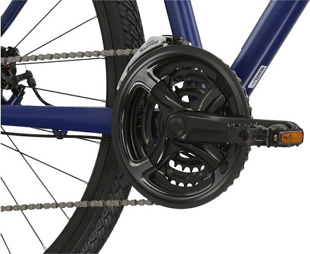 Велосипед Kross Evado 3.0 L/21" 2024 (темно-синий/серебристый матовый)