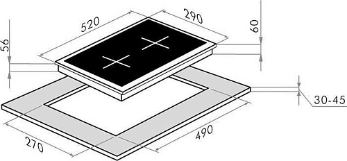 Варочная панель HOMSair HI32ABK
