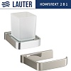 Набор аксессуаров для ванной Lauter 21SH7061 + 21SH7101 (Chrome, 2 предмета)