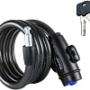 Тросовый велосипедный замок Tonyon 12x1200 588K-1212 (черный)