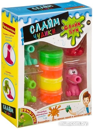 Набор для опытов Bondibon Слайм Бум: Слайм Чудики ВВ3754