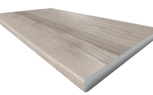 Готовая кухня Интерлиния Мила Деко 1.88x3.2 правая (луна-луна-травертин серый)