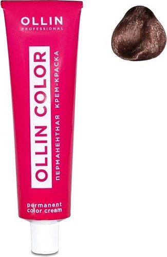 Крем-краска Ollin Professional Color перманентная 7/75 русый коричнево-махагоновый 60 мл
