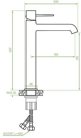 Смеситель Laveo Pola BAP 02ND