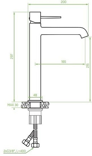 Смеситель Laveo Pola BAP 02ND