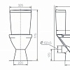 Унитаз напольный Rosa Соло Люкс