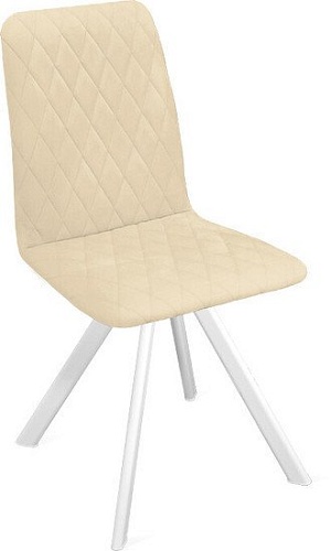 Стул Трия Стенли К2 (белый матовый/велюр Confetti Cream)