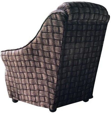 Интерьерное кресло Асмана Анна (плетенка/велюр)