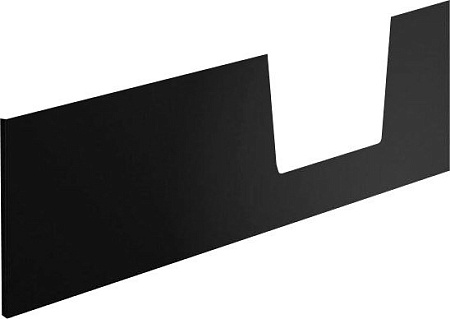 Фронтальный экран под ванну Polimat Avo 00305 (140x54, черный)