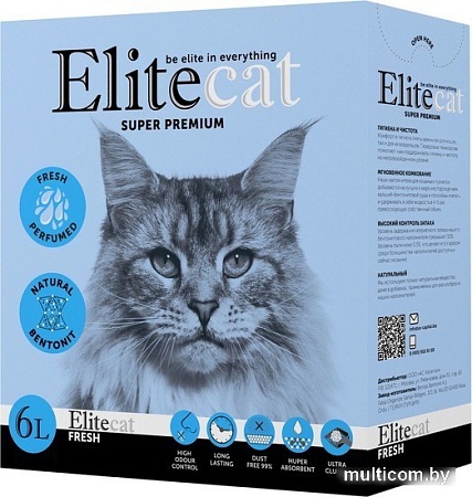 Наполнитель для туалета EliteCat Fresh 6 л