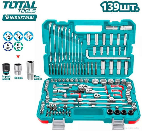 Универсальный набор инструментов Total THKTHP21396 (139 предметов)