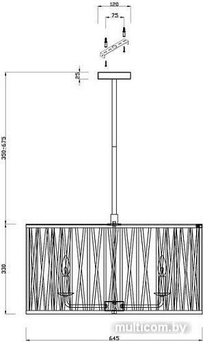 Подвесная люстра Vele Luce VL1482L06