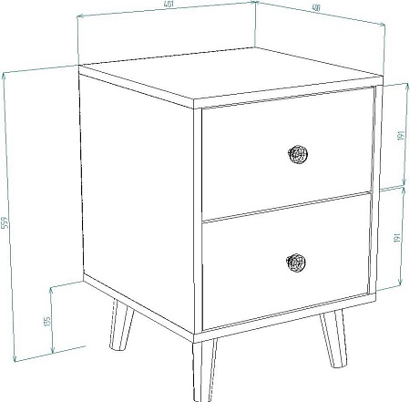 Тумба Премиум Рико (белый/дуб сонома)