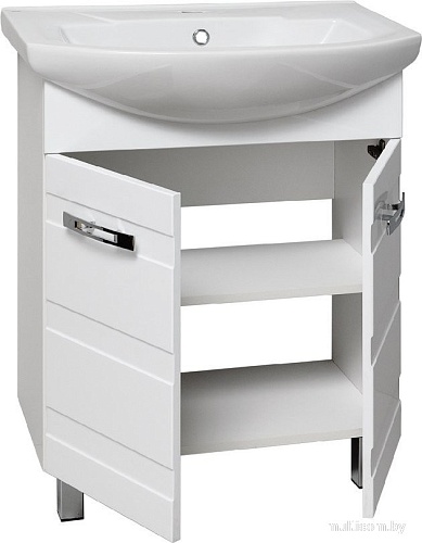 Runo Тумба с умывальником Runo Турин 65 + Элеганс 65 (напольная)