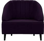 Интерьерное кресло Brioli Донато (велюр, B40 фиолетовый/темные ножки)