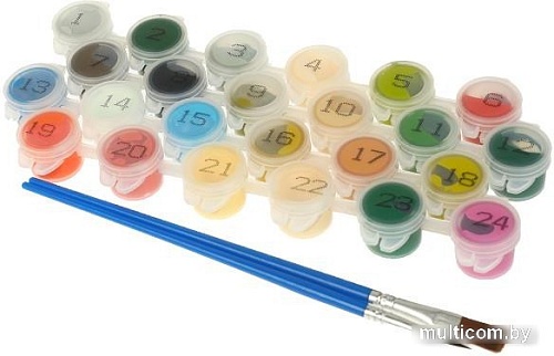 Картина по номерам MultiArt Побережье CANV30X40-MULTI70