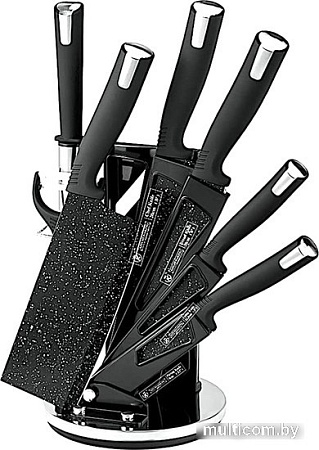 Набор ножей Mercury Haus Kitchen King KK-SL8-BLK