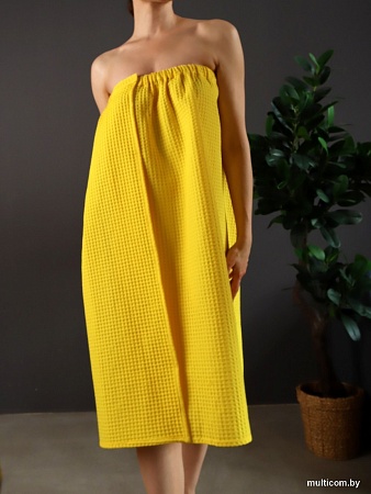 Накидка для бани Текстильный городок П2047 (желтый)