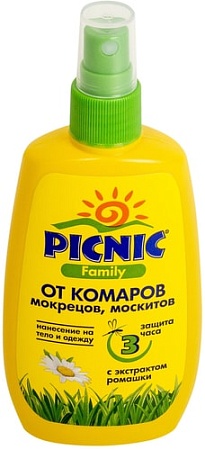 Спрей от насекомых Picnic Family 120 мл