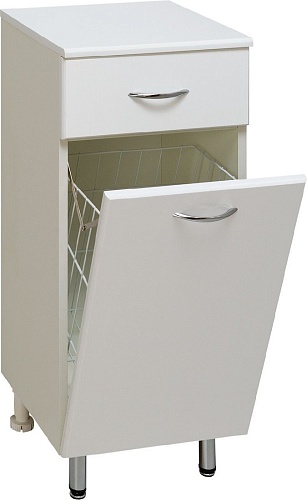 Runo Тумба для ванной 40 с корзиной для белья (напольный)