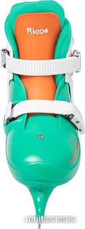 Коньки Ricos Boom PW-229 L (р. 37-40, белый/бирюзовый)