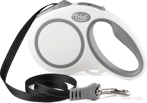 Поводок-рулетка Triol Urban 11121013 (M, 5м лента, белый)