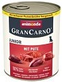 Консервированный корм для собак Animonda GranCarno для щенков с индейкой 800 г