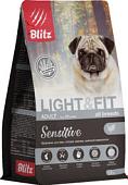 Сухой корм для собак Blitz Adult Light & Fit 1.8 кг