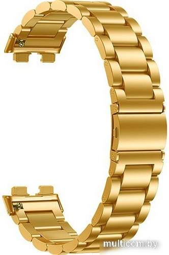 Браслет Rumi Heavy металлический для Huawei Band 8 (золотистый)