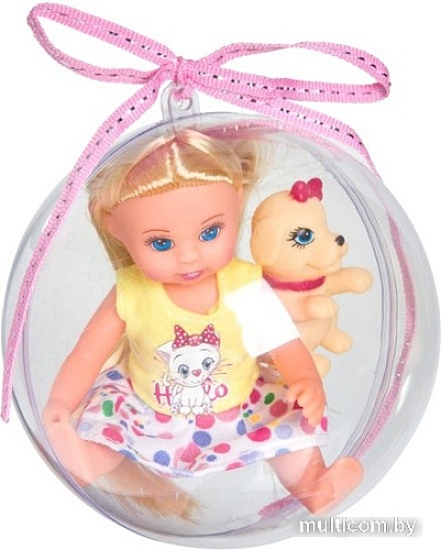 Пупс Bondibon OLY с собачкой в прозрачном шаре BB3884