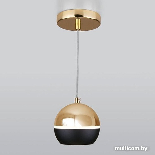 Подвесная люстра Elektrostandard DLS023 9W 4200K (черный /золото)